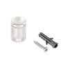 Outwater Round Standoffs, 3/4 in Bd L, Clear Acrylic, 3/4 in OD 3P1.56.00912